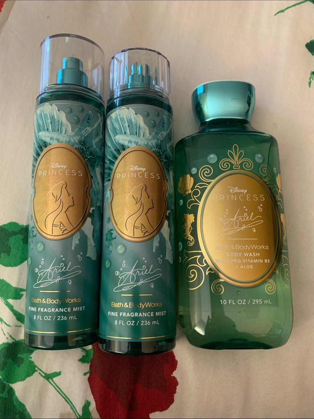 Bath & Body Works Disney Princess Ariel Fine Fragrance Mist & Body Wash - Teal